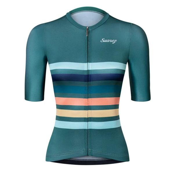 Suárez para mujeres Profesional de manga corta Ciclismo Jerseys Jerseys Mountain Bike Clothing Camisa Bike Feminina Camisa de Time Hot Sale