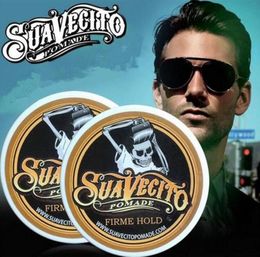 Suavecito Pomade cabello gel estilo firme sostenga pomadas con cerdos fuertes restaurando formas antiguas de cabello de esqueleto grande de cabello de espalda oi6874431