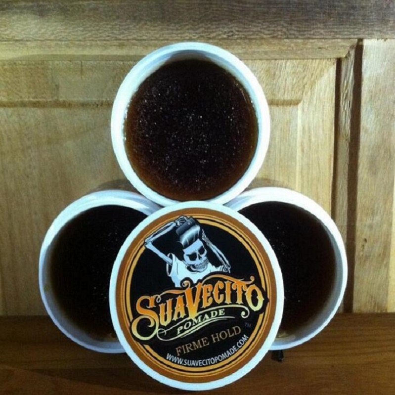 suavecito pomade 머리 젤 강력한 스타일 복원 왁스 큰 해골 수석 기름 왁스 진흙