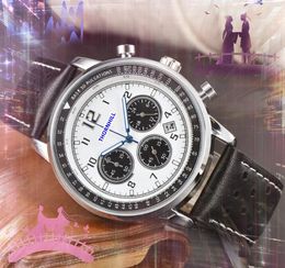 Sous-cadran travail ICE Out Hip Hop hommes chronomètre montres quartz batterie puissance horloge Super trois yeux numéro numérique cadran lumineux tout le crime Cool montre Relogio Masculino