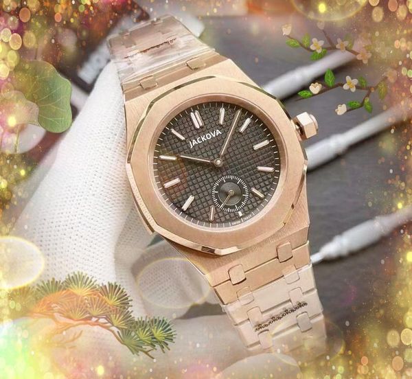 Sous Cadran Travail Mécanique Mouvement Automatique Montres 42mm De Luxe Mode Hommes 904L En Acier Inoxydable Bande Casual Cool Rose Or Argent Montre-Bracelet Cadeaux