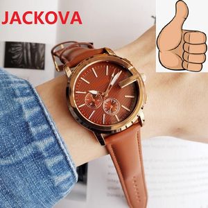 Sub Dials Die Women Menclassic atmósfera relojes 38mm business suiza explosiones anuales highend mens Leather Fashion Man reloj de lujo reloj masculino