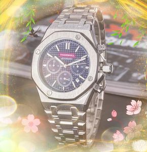 Sub Dials Work or Die Marque Hommes Montres Un Deux Trois Yeux Designer Horloge Acier Inoxydable Bracelet En Caoutchouc Quartz Calendrier Belle Militaire Président Cadeaux montre