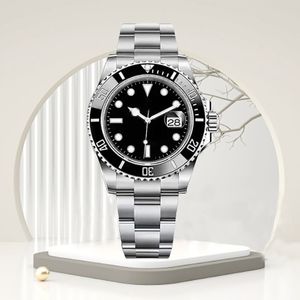 Montres mécaniques automatiques en céramique pour hommes, 40mm, entièrement en acier inoxydable, montre de natation, saphir lumineux, montre-bracelet d'affaires décontractée, de luxe, qualité RELOJ HOMBRE