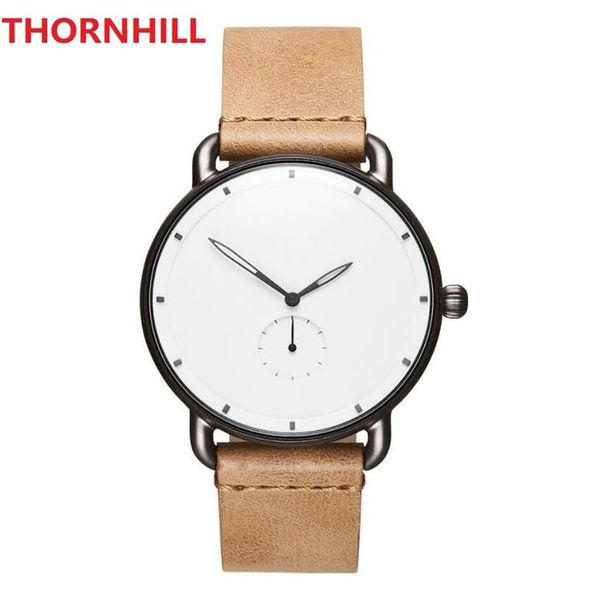 travail de sous-cadran Montres pour hommes de haute qualité mouvement à quartz montre pilote chronomètre montre-bracelet bracelet en cuir boîtier en acier inoxydable water257s