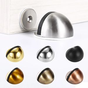 Sublimation 1 Set Stainless Steel Magnetic Door Stopper Dual Catch No Punching Doors Bumper Wedge Wall Door Stoppers