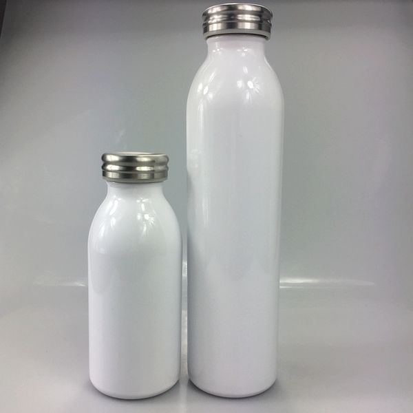 Sublimación 12oz 20oz botella de leche biberón botellas de agua para niños vasos de acero inoxidable de doble pared con tapa a prueba de fugas