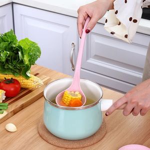 Sublimación 5 colores Cuchara de sopa en forma de cisne creativa Respetuoso con el medio ambiente Paja de trigo Plástico Mango largo Vajilla Vajilla Accesorios de cocina