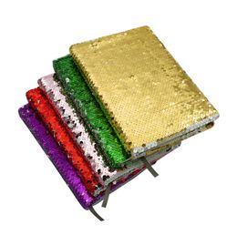 Sublimatie A5 Lege Sequin Dubbelzijdige Notebook Huishoudelijke Sundries Flip Thermal Magic Kleurrijke Business Notebook Creatieve Imitatie Lederen Kladblokken