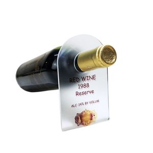 Sublimación Acrílico Soporte de vino tinto Decoración de mesa Soporte de vino en blanco esmerilado Tarjeta de exhibición Regalo DIY