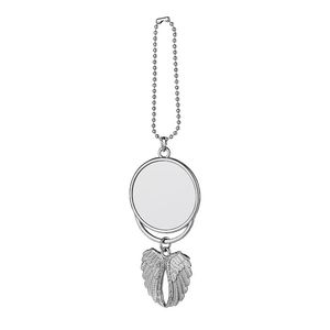 Sublimation Angel Wings Porte-clés Autres Arts et Métiers Pendentifs avec 2pcs Feuille d'Aluminium Vierge DIY Transfert de Chaleur Impression Sac à Main Accessoires Ornement