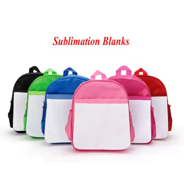 Sac à dos de sublimation pour enfants de la maternelle, sacs à dos d'école pour filles et garçons, cartable à sangle réglable, vente en gros JN24