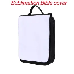 Funda para libro bíblico por sublimación con cremallera, estuche para suministros para fiestas, bolsa para iglesia, funda para transporte de libro por sublimación, funda para Biblia con transferencia de calor