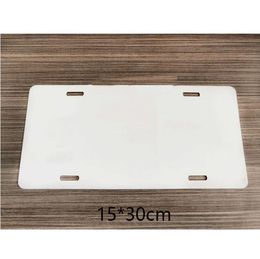 Sublimation Blank Aluminium Car License Plate for Personalized Pattern Blank custom logo 4holes