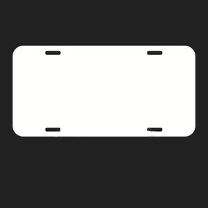 Sublimation Blank Aluminium Car License Plate for Personalized Pattern Blank custom logo 15x30cm 4holes