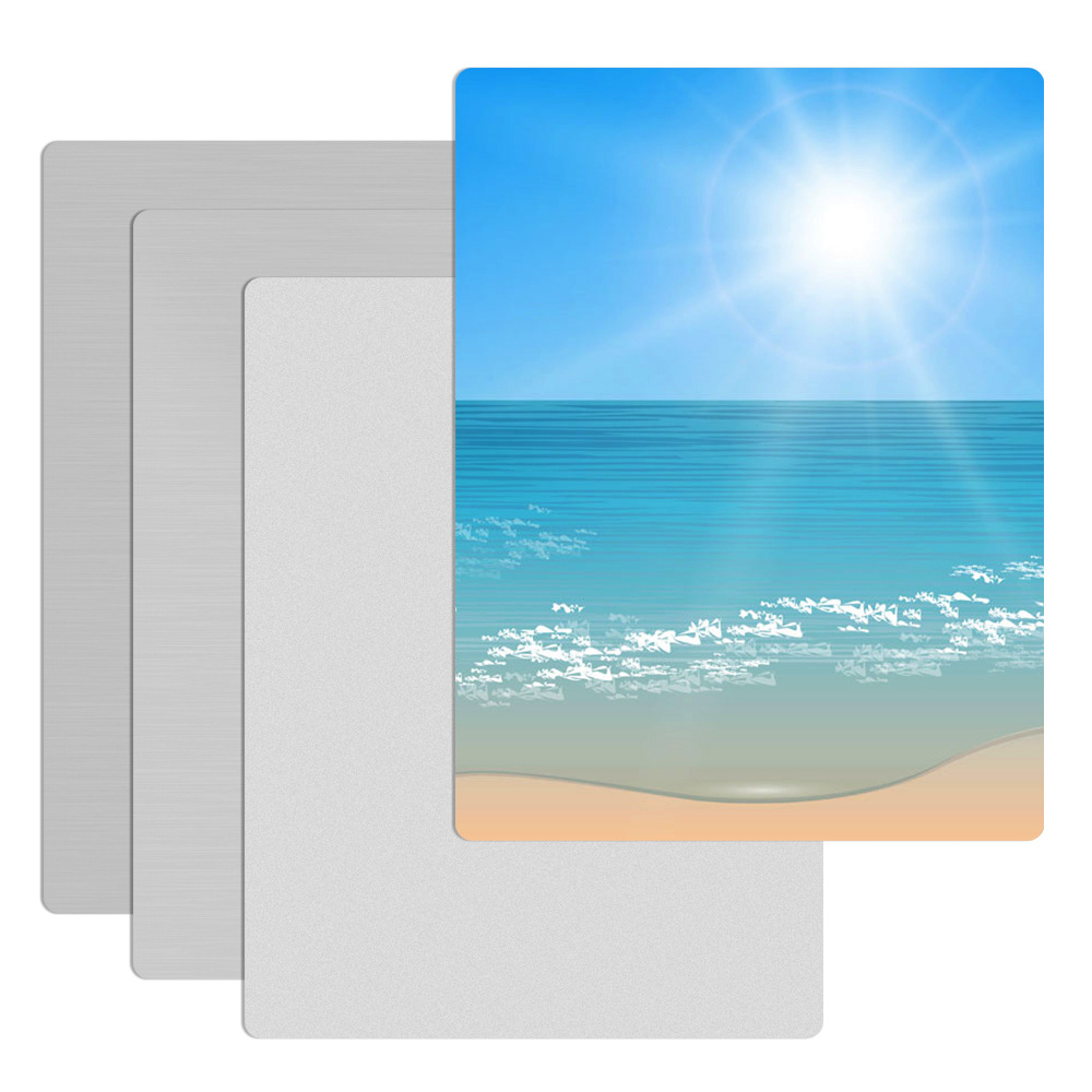 Sublimation Blanc Aluminium Photo Panneau Impression Métal Peinture Sublimation Feuille Disque Photo DIY Cadre 20x30 cm FY5541