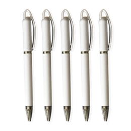 Sublimatie Blanco Ballpoint Pen Warmte Transfer Gepersonaliseerde DIY Metal Rings Roller Ball Pennen