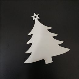 Sublimation vierge mdf trois formes arbre de noël ornements de noël ornements transfert à chaud impression consommable