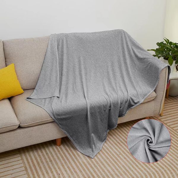 Sublimation couverture vierge gris bébé couverture transfert de chaleur impression châle enveloppement canapé dormir jeter Blanket01