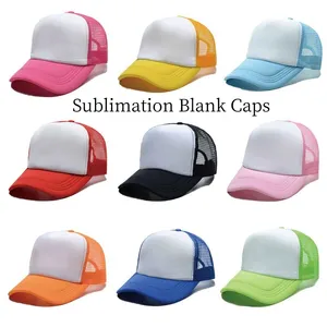 Sublimatie lege doppen meerdere kleuren sublimatie piekdop snapback diy geschenken sport hoed voor warmtepers printoverdracht TT0429