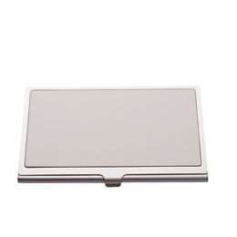 Sublimation Blank Card Case en acier inoxydable Concave Position Rectangle Nom Cartes Boîtes Modèle imprimable Cardcases Cadeaux de fête 4 4mo N2