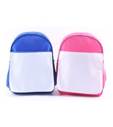 Sublimation Blank Children Kids Schoolbag Manding-Wildgarten Bag de livre Transfert Impression vide Blanch Diy Consommables4514066