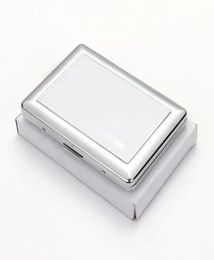 Sublimation Blank Cigarette Case Metal Doublesided DIY Printing Cigaret Box Heat Transfer Coating Outdoor Portable Cigarette Stor2498053