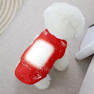 Sublimatie blanco honden shirt kleding gebleekte shirts warmteoverdracht hondenkleding pyjama's lichtgewicht puppy vest huisdier kleding voor kleine middelgrote honden dragen TT0218