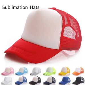 Sublimación en blanco sombreros gorra de béisbol Snapback sombrero para niño hombres mujeres sombreros ajustables moda nuevos deportes publicidad gorras venta al por mayor