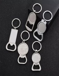 Sublimation Keychain vierge en aluminium Transfert de chaleur bière en métal en métal blanc sublimation ouvre de bouteilles clés C0528X33050959