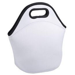 Sublimation Blank Lunch Bag Réutilisable Isotherme Thermique Lunch Box Carry Case Sacs à main Fourre-tout