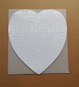 sublimation blanc perle lumière téléavertisseur puzzles coeur amour forme puzzle transfert impression consommables vierges enfant jouets cadeaux PUN015302759