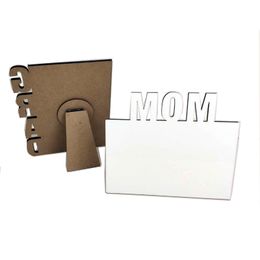 Sublimation Blanc Cadre Photo Album Ornements DIY Transfert De Chaleur Cadres Décoration De Bureau Fête Des Mères Cadeau