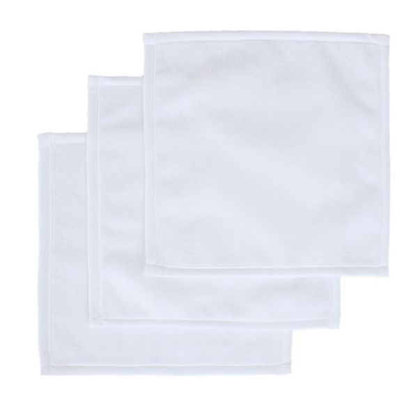 Sublimation Polyester vide / coton serviette 30 * 30 cm Toton de nettoyage d'impression de transfert de chaleur diy