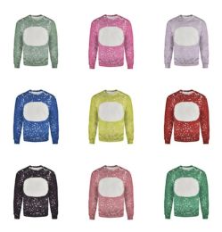 Sublimation Blank Rundhals Frühling Herbst Langarm T-shirt Unisex Bleach Pullover Sweatshirts Familie Passenden Outfits 0424
