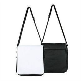 Sublimatie Blanco Schoudertas Polyester Canvas Crossbody met Bulk voor gepersonaliseerde gepersonaliseerde geschenken Multifunctioneel t1030