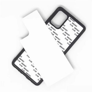 Sublimatie Spaties leeg 2D Soft Rubber Phone Cases voor S23 S22 TRA Note 20 S20 S21 FE S10 Plus S10E Case DHBHJ