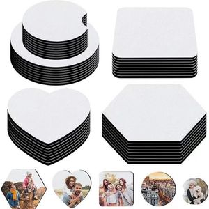 Sublimatie Blanks Coaster DIY Auto Bekerhouder Blank Cup Pad Mat voor Geschenken Ambachten Afdrukbare Warmtepers Products194I