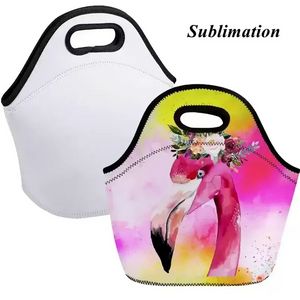 Sublimation Blanks Sac à lunch en néoprène Sac à lunch thermique isolé Sac de transport Sacs à main Fourre-tout avec fermeture à glissière pour adultes Enfants Voyage en plein air Pique-nique FY3499 B0812