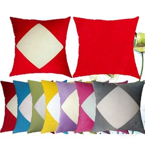 Sublimatie Blanks Kussensloop Warmteoverdracht Afdrukken Kussenhoezen Witte Plain Pleuche Pillow-Cushion Patchwork Plush Pillows-Cover T9i001430