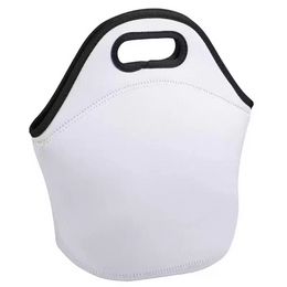 Sublimatie lege plekken herbruikbare neopreen draagtas handtas geïsoleerde zachte lunchzakken met ritsontwerp voor werkschool FY3499 TT0121