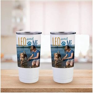 Sublimation Blanks Tumbler Blanc 20 oz Tasses de voyage à café en acier inoxydable avec couvercle Tasses de sublimation pour le transfert de chaleur DIY Cadeaux tt1230