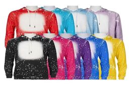 Sublimation Shirts blanchis Sweater Ther Transfert Party Favor Bleach Shirt Bleached Polyester Tshirts US Men Women Fournitures WLY938584066