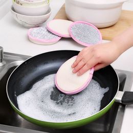 Sublimatie borstels 1 stks dubbele kant afwaserij spons pan pot schotel wassen sponzen huishoudelijke schoonmaak gereedschap keuken servies schotel wasborstel
