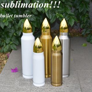 sublimation Bullet tumbler 17 oz Bouteilles d'eau en acier inoxydable Gobelets isolés Flacons à vide tasse de voyage à domicile tasses à café