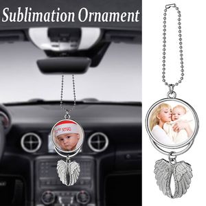 Sublimatie auto ornament decoraties hang ketting engel