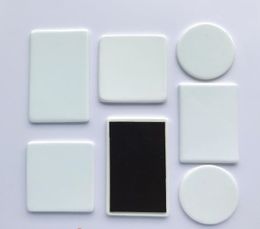 Sublimatie keramiek koelkast magneten hartvorm blanke warmteoverdracht koelkast magneet stickers sn4359