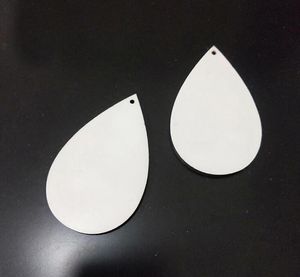 Sublimatie oorbellen lege witte hangers druppel DIY Dangler blad handgeschenk handwerk voor gift SN5621