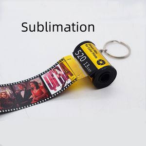 Rollo de película de sublimación Llavero personalizado 1-10 Foto Llaveros personalizados Regalos personalizados únicos para cumpleaños Vacaciones Memoria amorosa Aniversario Boda