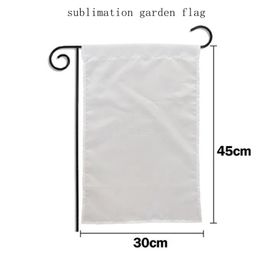 Sublimatie Tuin Vlag Lege Warmte Transfer Afdrukken Banners Plain Thermische Polyester Decoratieve Vlaggen DIY Tuin Decoratie 30 * 45cm TD491